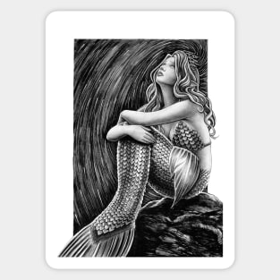 Longing Mermaid - Inktober 2020 Sticker